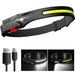 Mandotos AutoBright LED headlamp with adjustable strap, bright white light, and durable design for outdoor activities and nighttime use.