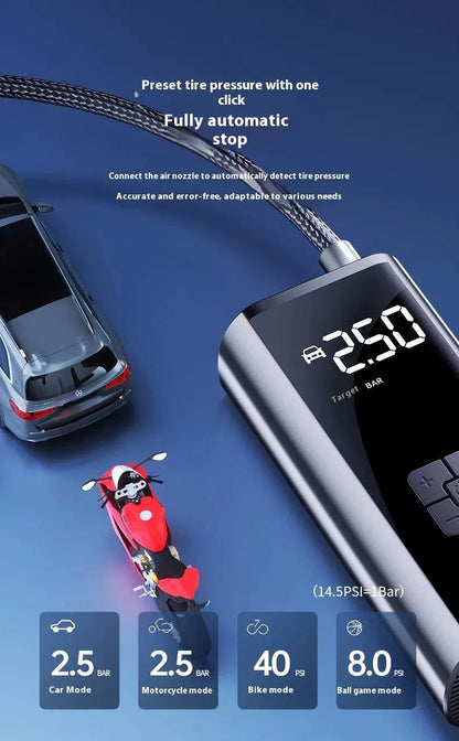 Mandotos AutoCharge Cylinder showcasing a compact, durable automotive component with metallic finish and precise engineering details.