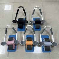 Mandotos automatic rebound abdominal wheel for core workouts, featuring a sturdy handle and smooth rolling mechanism.