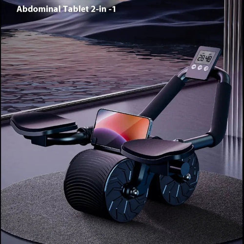 Mandotos Automatic Rebound Abdominal Wheel for core workout, featuring a sturdy design with handles for effective abdominal exercises.