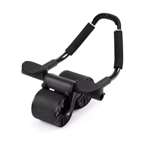 Mandotos automatic rebound abdominal wheel with sturdy handles and compact design for core workouts and abdominal exercise.