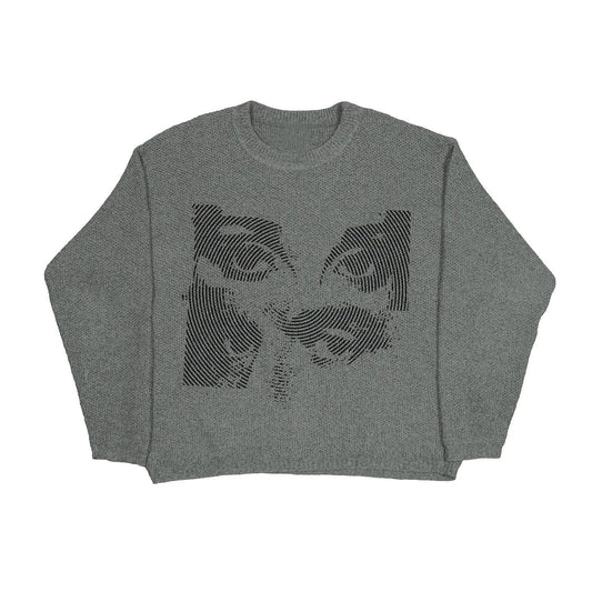 Mandotos women's autumn and winter sweater in cozy knit, featuring warm tones and a stylish relaxed fit.