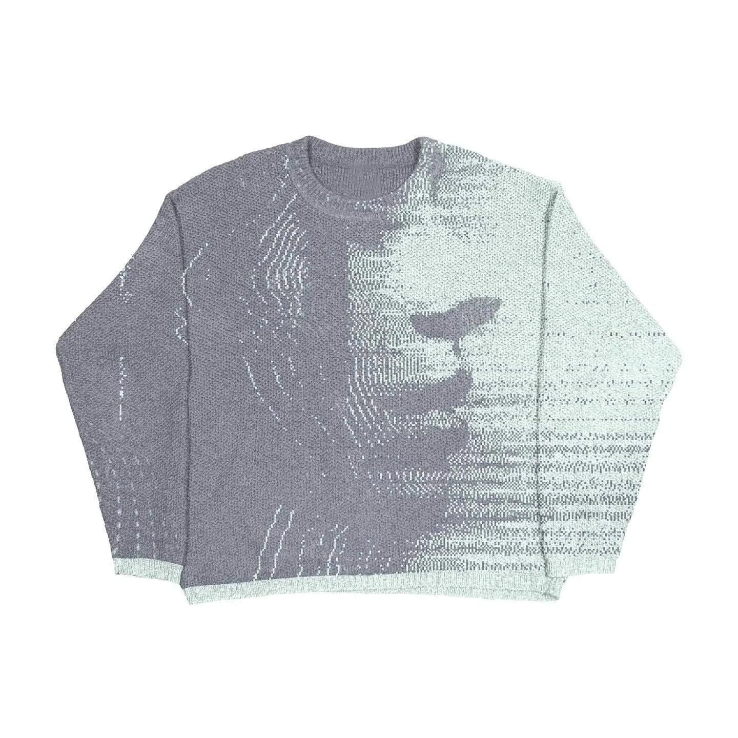 Mandotos women's autumn and winter sweater in cozy knit fabric, featuring a stylish design and warm, comfortable fit.
