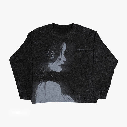 Comfortable women's autumn and winter sweater by MANDOTOS, featuring cozy knit fabric and stylish design for cold weather wear.