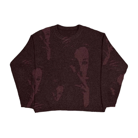 Mandotos women's autumn and winter sweater in cozy knit, featuring a warm, stylish design perfect for cold weather.