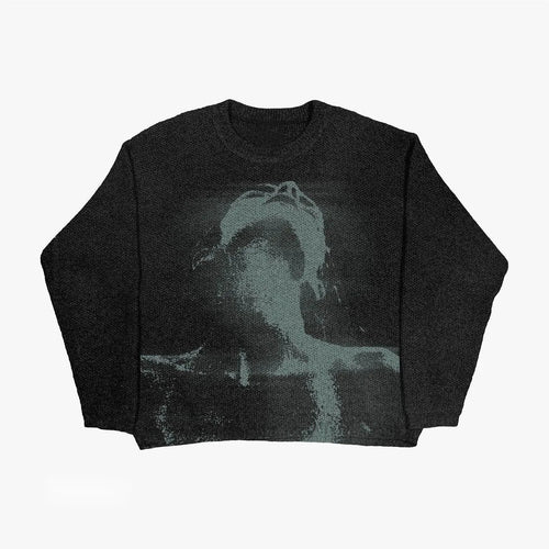 Mandotos women's autumn and winter sweater in cozy knit fabric, featuring a stylish design ideal for cold weather.