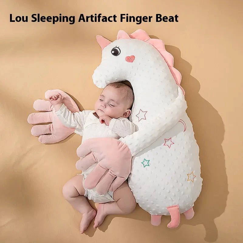 Mandotos baby pillow with soft fabric and ergonomic design for comfortable infant support and gentle head alignment.