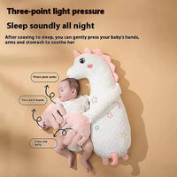 Soft MANDOTOS baby pillow with ergonomic design for gentle head and neck support in a cozy nursery setting.