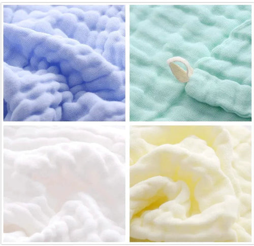 Mandotos natural cotton baby washcloths set with soft newborn face towels, gentle for sensitive skin, includes 5 washcloths.