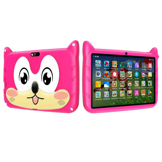 MANDOTOS 7-inch Kid Tablet with Android 13, 4GB RAM, 64GB ROM, 1TB expand, dual cameras, 5G WiFi, and kids software.