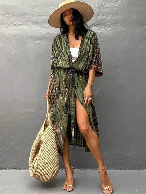 Mandotos Beach Chic Cover-Up with lightweight, flowy fabric perfect for sun-kissed beach adventures and effortless style.