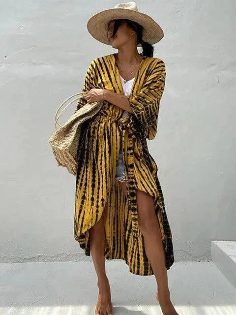 Lightweight MANDOTOS Beach Chic Cover-Up with breezy, stylish fabric perfect for sun-kissed beach outings and summer adventures.