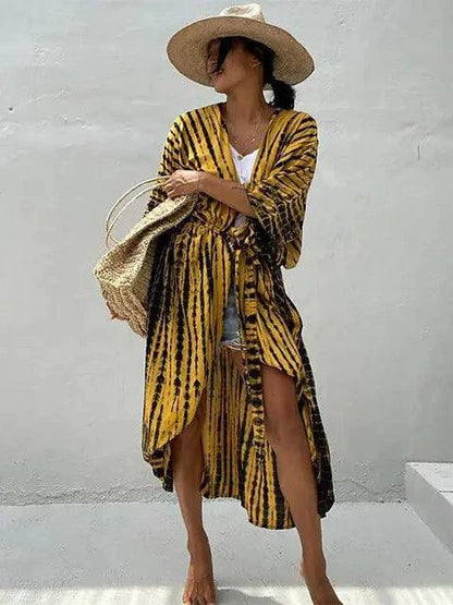 Lightweight MANDOTOS Beach Chic Cover-Up with breezy, stylish fabric perfect for sun-kissed beach outings and summer adventures.