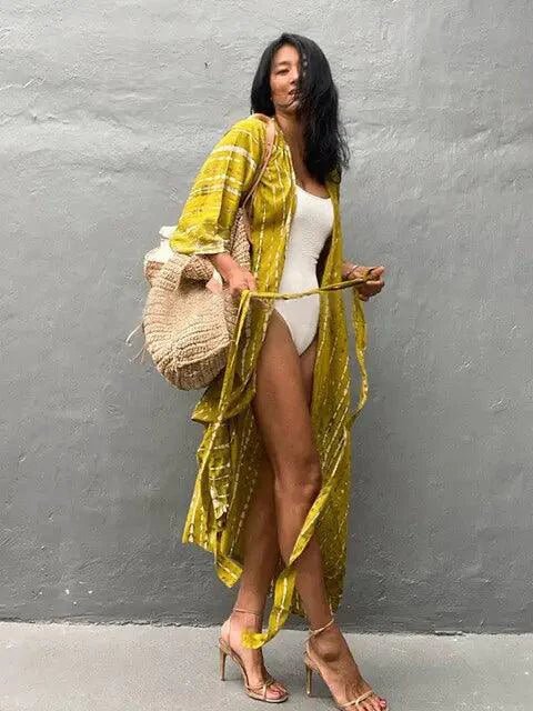 Mandotos Beach Chic Cover-Up with lightweight, breezy fabric perfect for sun-kissed beach adventures.