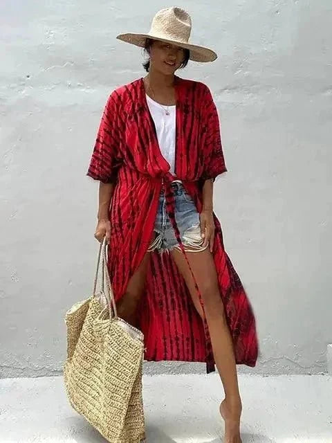 Mandotos Beach Chic Cover-Up with lightweight fabric and stylish design, perfect for sun-kissed beach adventures.