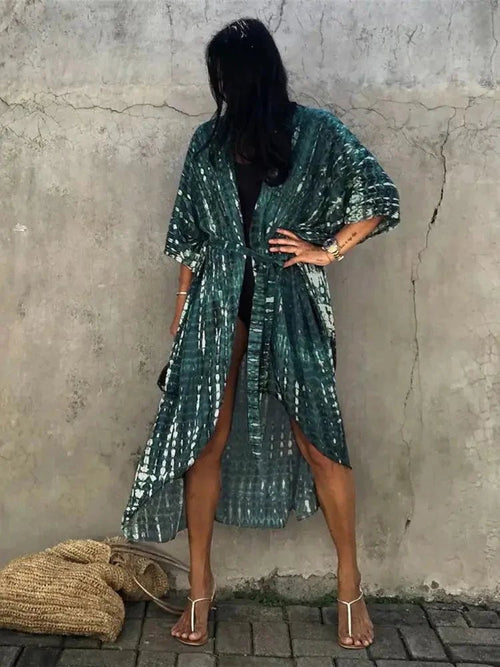 Mandotos Beach Chic Cover-Up with lightweight fabric, perfect for sun-kissed beach adventures and effortless summer style.