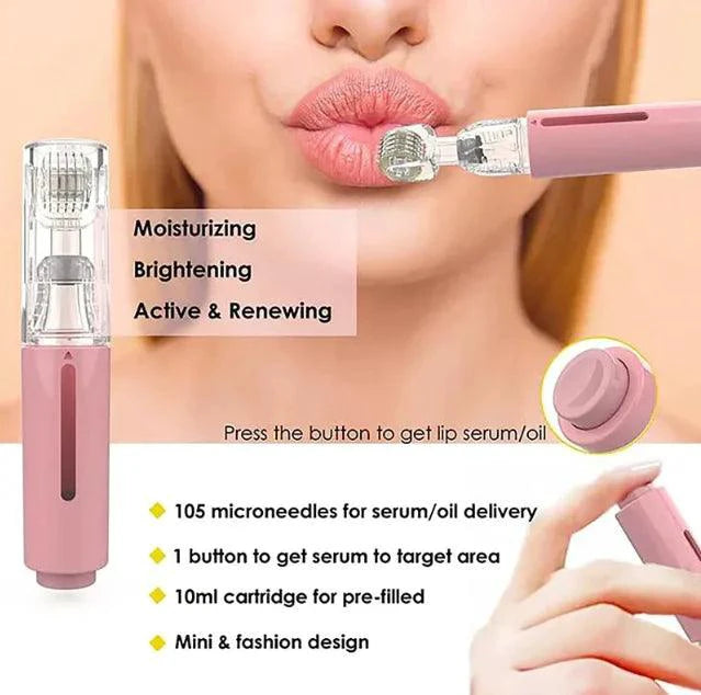 Mandotos Beard and Lip Enhancing Roller with textured roller for stimulating hair growth and improving skin appearance.