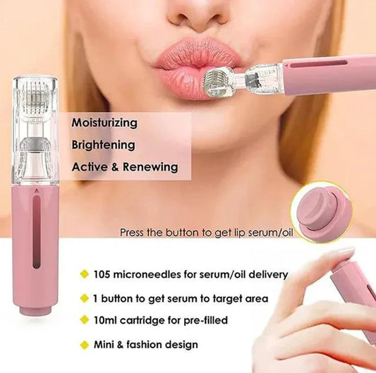 Mandotos Beard and Lip Enhancing Roller with textured roller for stimulating hair growth and improving skin appearance.