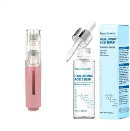 MANDOTOS Beard and Lip Enhancing Roller with dual rolling heads for stimulating hair growth and skin smoothing.
