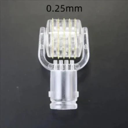 MANDOTOS Beard and Lip Enhancing Roller with stainless steel roller ball for improving facial hair and lip skin appearance.