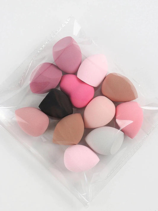 Mandotos beauty sponge set with 6 to 60 foundation mixing puffs, soft, versatile makeup applicators for flawless foundation blending.