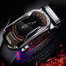 Mandotos black genuine leather belt for men with 3.5cm width, automatic buckle, suitable for sports cars and casual jeans.