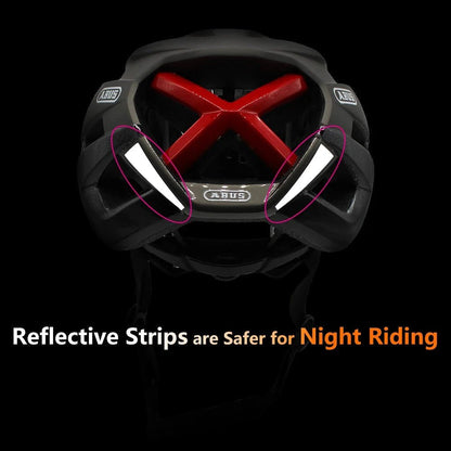 Mandotos men's reflective bicycle helmet for road racing, cycling, cyclocross, and time-trial riding, with safety features and aerodynamic design.