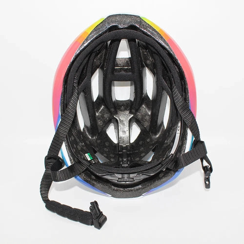 Mandotos men's road racing bicycle helmet with reflective safety features, ideal for cycling, cyclocross, and time-trial riding.
