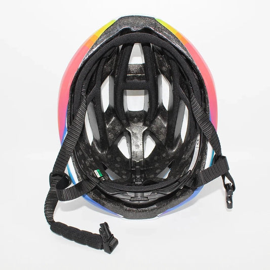 Mandotos men's road racing bicycle helmet with reflective safety features, ideal for cycling, cyclocross, and time-trial riding.