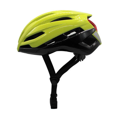 Mandotos men's road race bicycle helmet with reflective surface, designed for cycling safety and cyclocross racing.