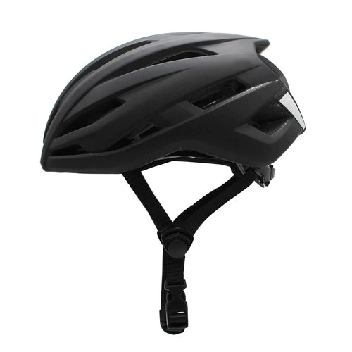 Mandotos men's road racing bike helmet with reflective surface, cycling safety gear for cyclocross and time-trial riding.