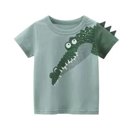 Mandotos boys' baby tee featuring soft fabric, short sleeves, and a comfortable fit, ideal for casual wear.