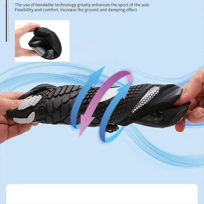 Mandotos breathable double buckle unisex water shoes with slip-on design, ideal for aquatic activities and beachwear.