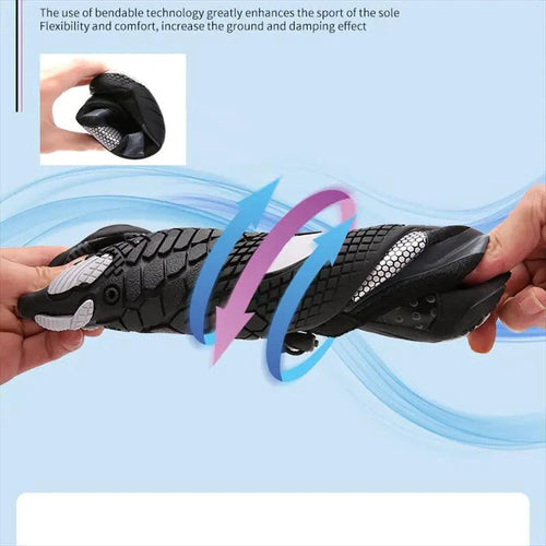 Mandotos breathable double buckle unisex water shoes with slip-on design, ideal for aquatic activities and beachwear.
