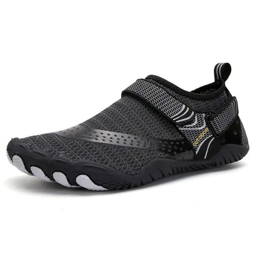 Mandotos breathable double buckle unisex water shoes with slip-on design, suitable for aquatic activities and quick drying.