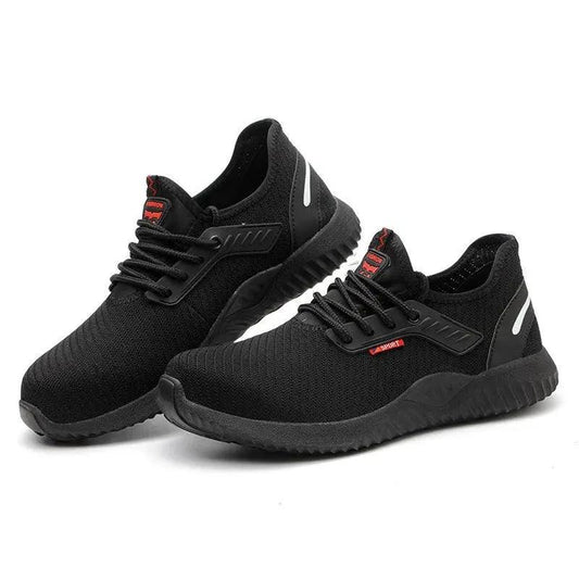 Mandotos breathable safety shoes with anti-smashing protection for work safety, featuring durable design and comfortable fit.