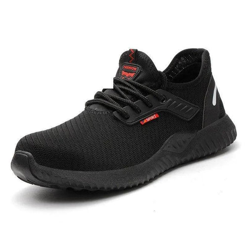 Mandotos breathable safety shoes with anti-smashing toe protection and durable work safety features for industrial safety.