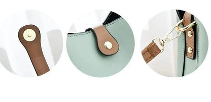 Mandotos Korean style bucket shoulder bag for women, featuring a fashionable cross-border design and stylish craftsmanship.