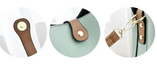 Mandotos Korean style bucket shoulder bag for women, featuring a fashionable cross-border design and stylish craftsmanship.