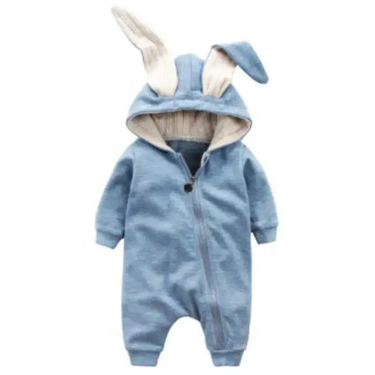 Mandotos Bunny Ear Baby Onesies featuring soft fabric and adorable bunny ear design for cute, comfortable baby wear.