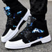Mandotos camouflage high-top lace-up shoes with rugged design and durable sole, ideal for casual and outdoor wear.