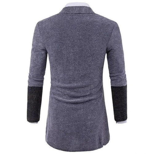 Mandotos men's casual cardigan sweater with knitwear design, cozy coat suitable for everyday wear and stylish men's clothing.