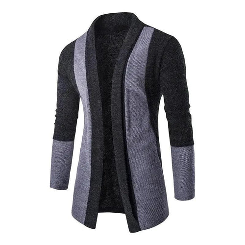 Mandotos men's casual cardigan sweater with knitwear texture, stylish coat suitable for everyday wear.