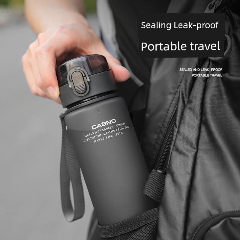 Mandotos Casino Frosted Sports Water Bottle with lid, portable plastic bottle for men and women, ideal for active use