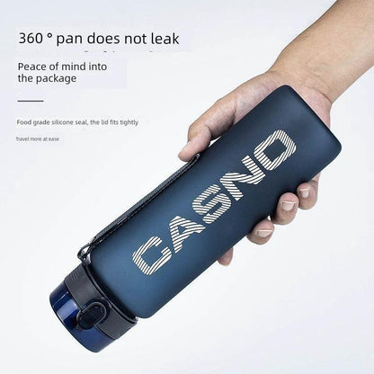 Mandotos Casino Frosted Sports Water Bottle with lid, portable plastic bottle for men and women, ideal for active use