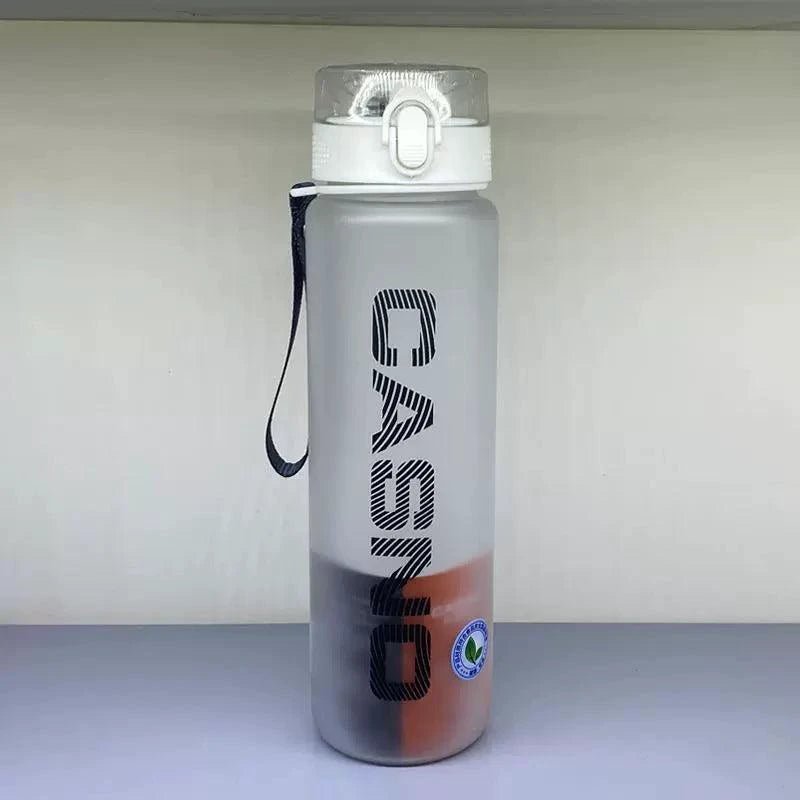 Mandotos Casino Frosted Sports Water Bottle, plastic portable bottle with lid, ideal for men and women, outdoor hydration.