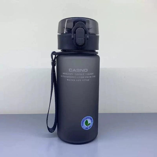 Mandotos Casino Frosted sports water bottle, plastic, portable with lid, suitable for men and women, ideal for active use
