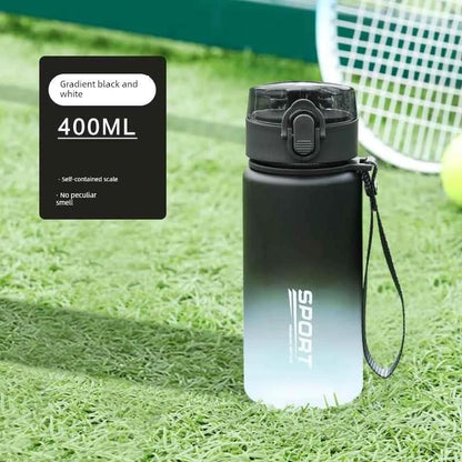 Mandotos Casino Frosted sports water bottle with lid, plastic, portable design for men and women, ideal for active use