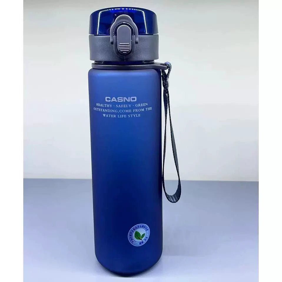 Mandotos Casino Frosted sports water bottle with lid, portable plastic bottle for men and women, ideal for active hydration.