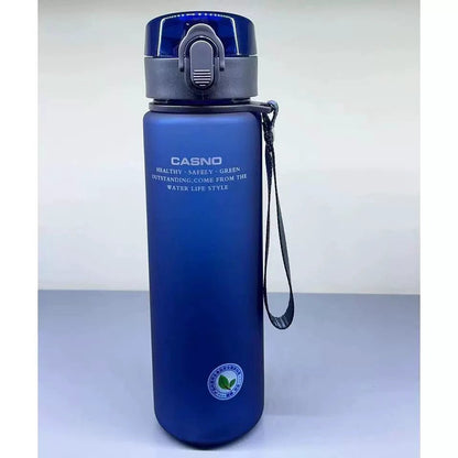Mandotos Casino Frosted sports water bottle with lid, portable plastic bottle for men and women, ideal for active hydration.